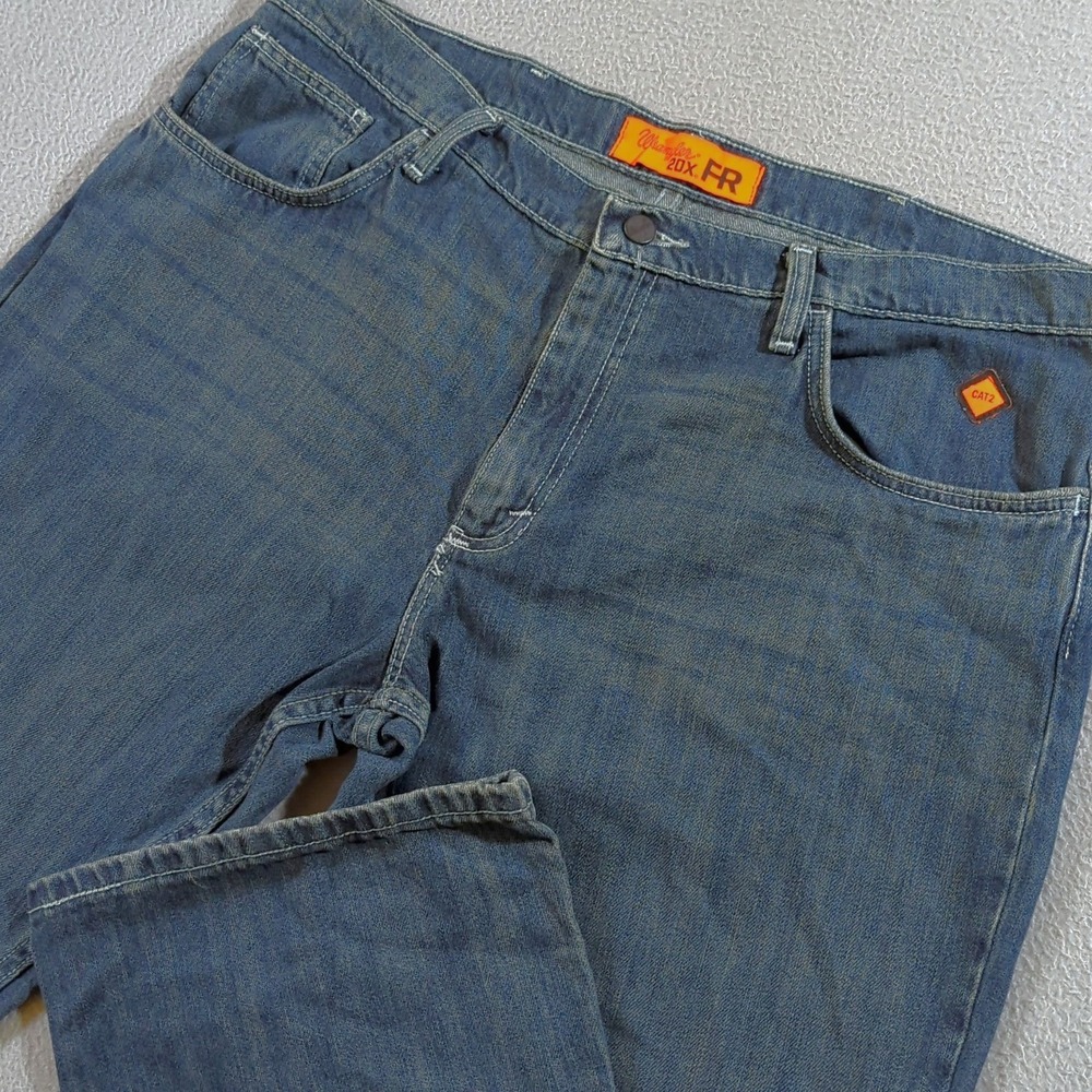 Wrangler 20X FR Jeans Mens 38x32 Fits (40x32) Blue Flame Resistant Work Pants